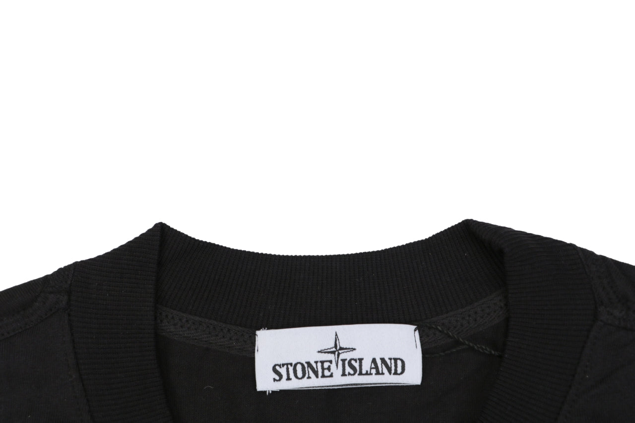 Stone Island Speed Star Logo Print Short Sleeve Tee – Black