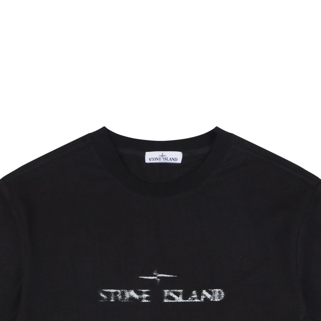 Stone Island Speed Star Logo Print Short Sleeve Tee – Black