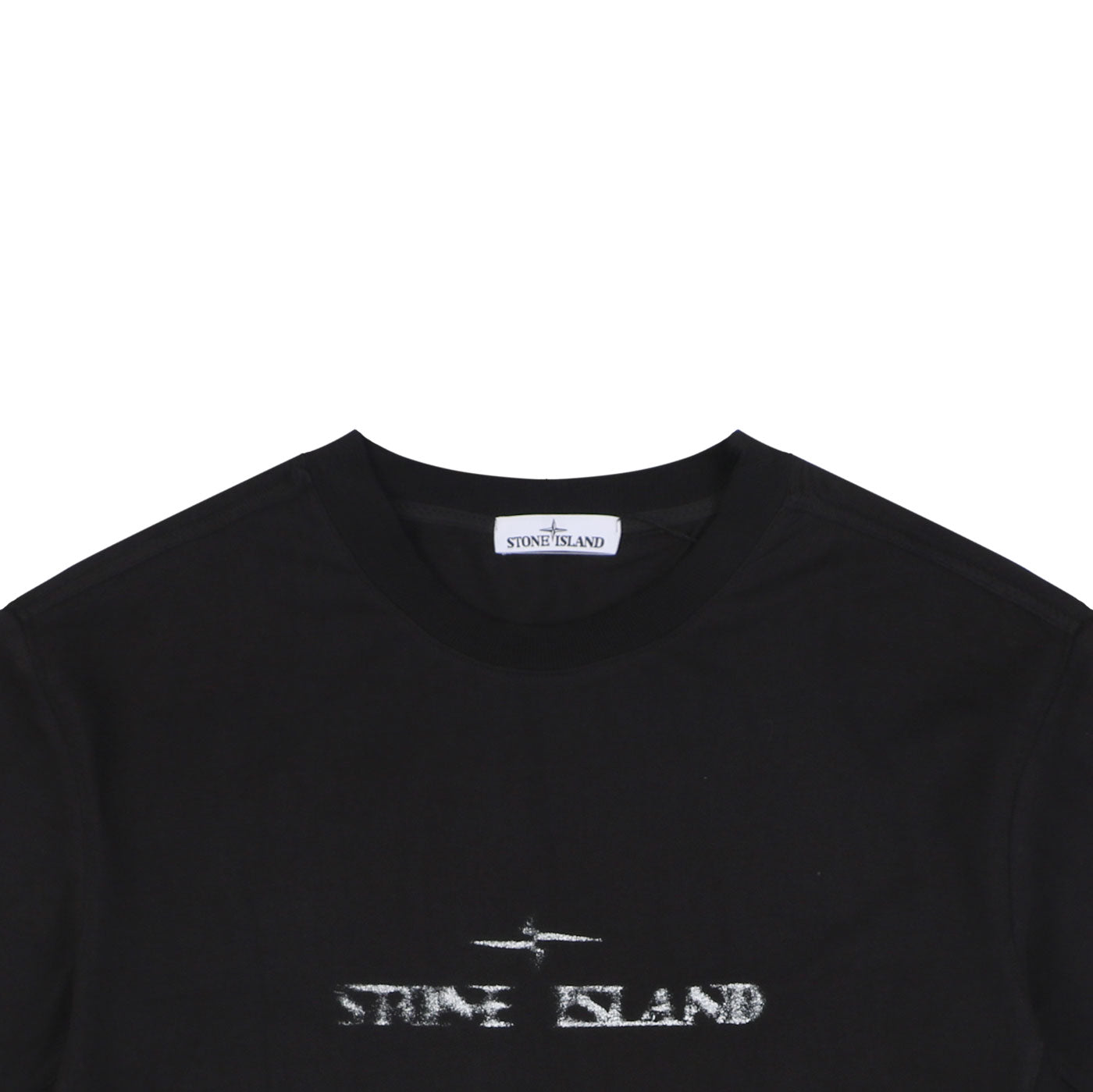 Stone Island Speed Star Logo Print Short Sleeve Tee – Black