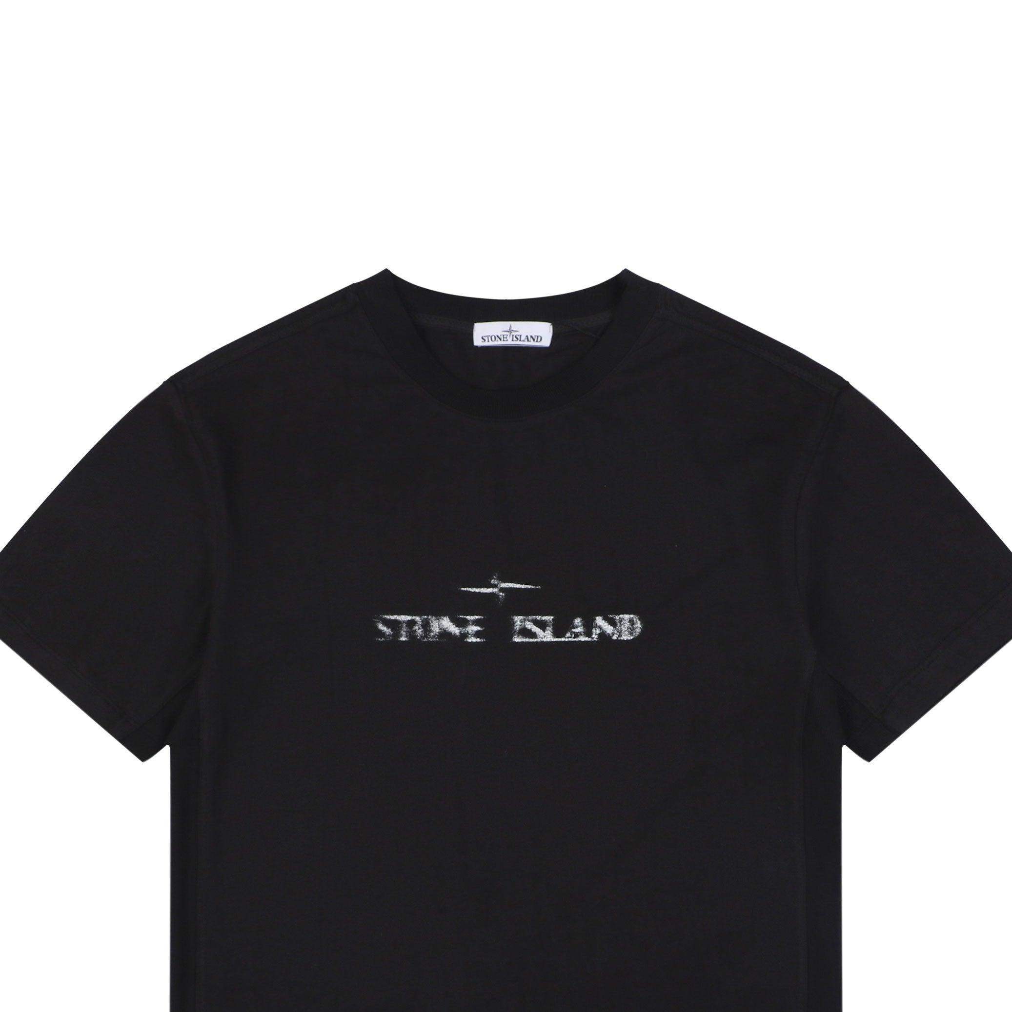 Stone Island Speed Star Logo Print Short Sleeve Tee – Black