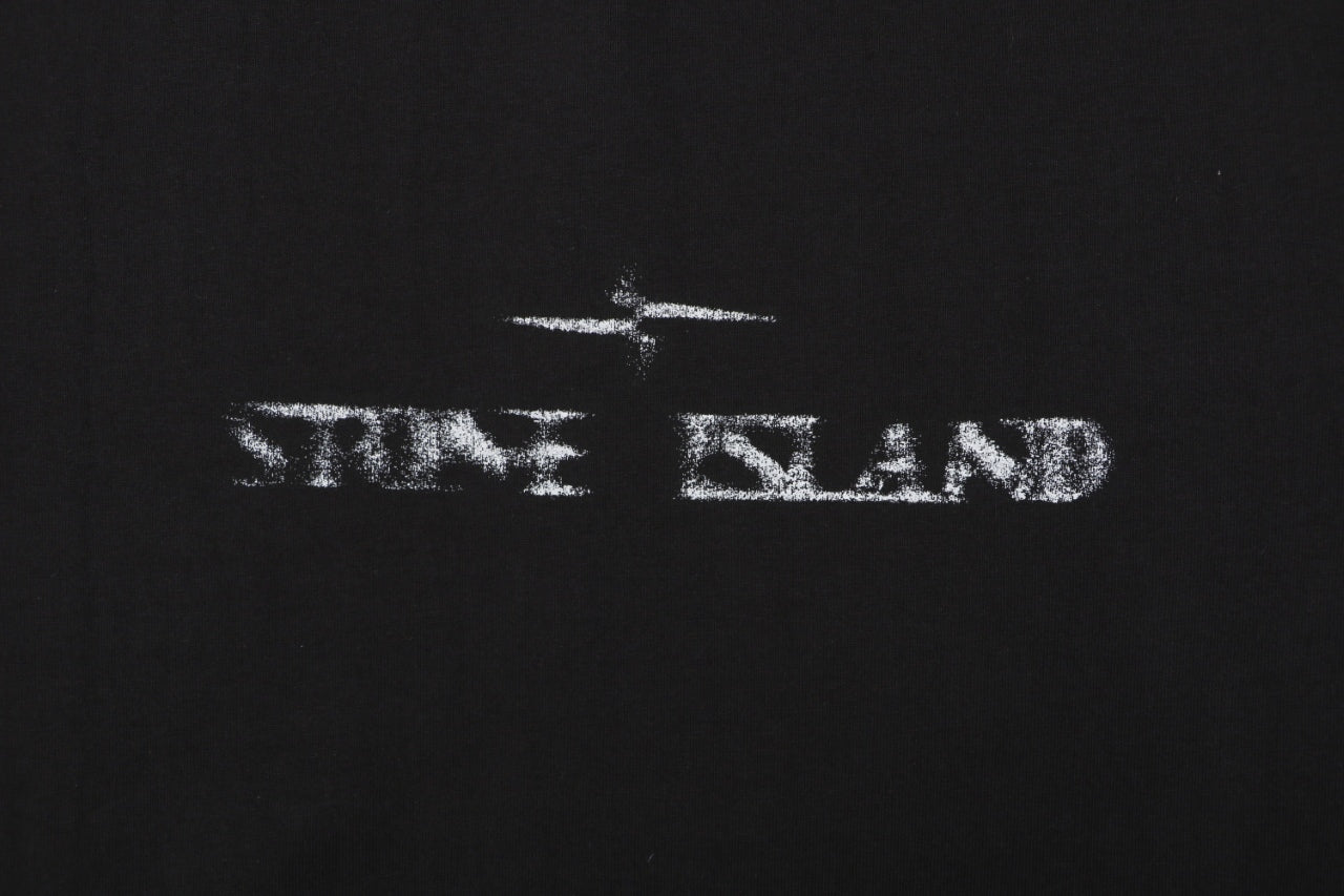 Stone Island Speed Star Logo Print Short Sleeve Tee – Black