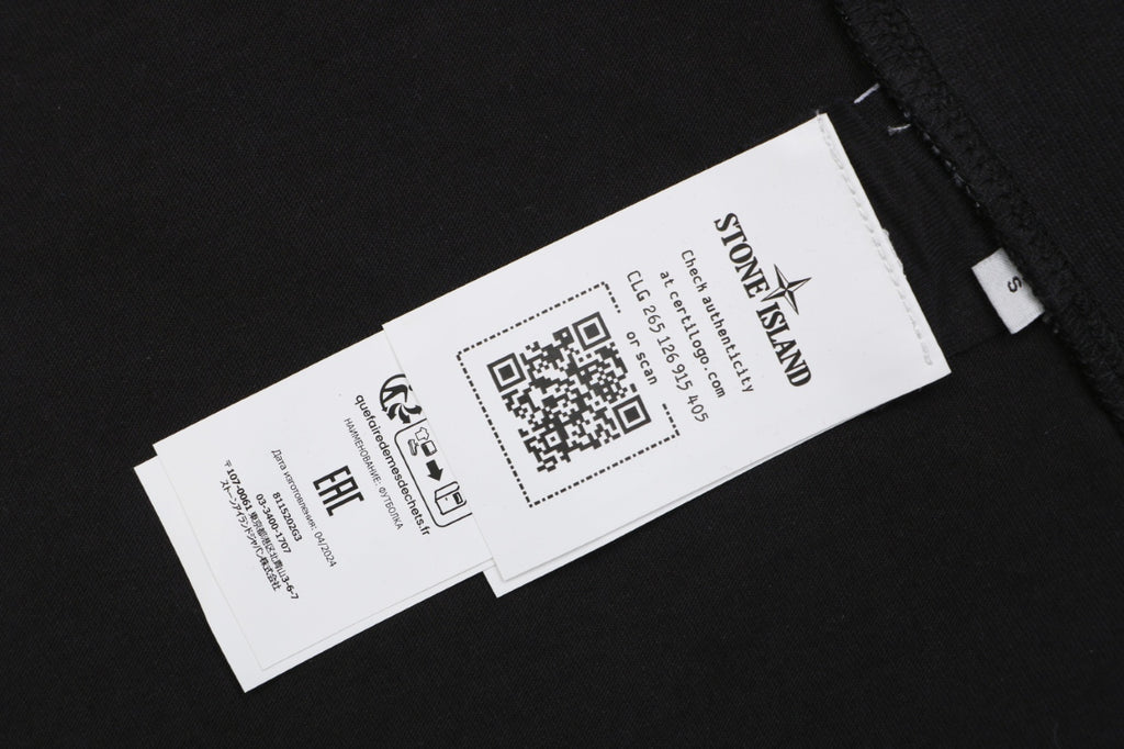 Stone Island Speed Star Logo Print Short Sleeve Tee – Black