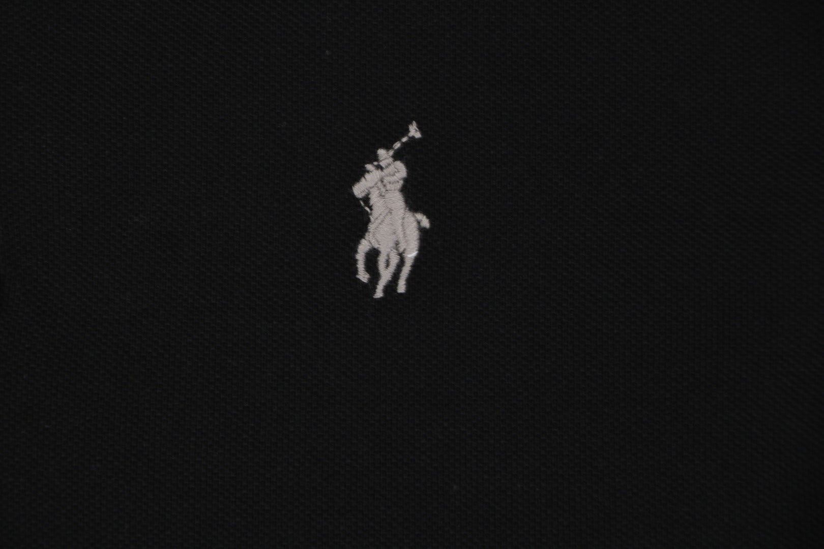 Ralph Lauren Pony Logo Embroidered Polo Short Sleeve — Black