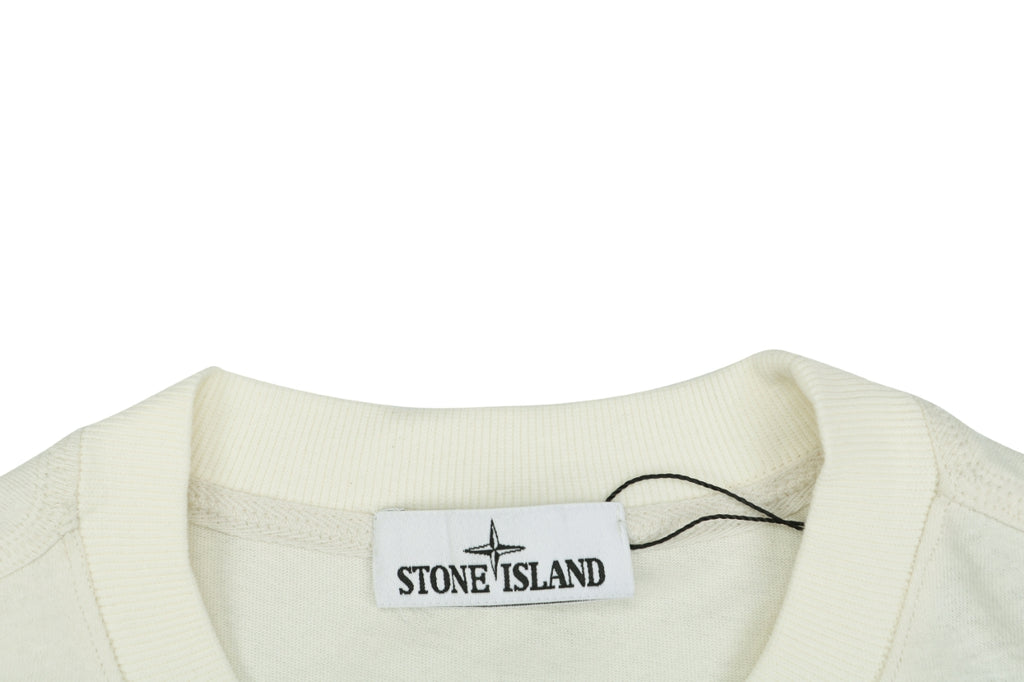Stone Island Speed Star Logo Print Short Sleeve Tee – Cream