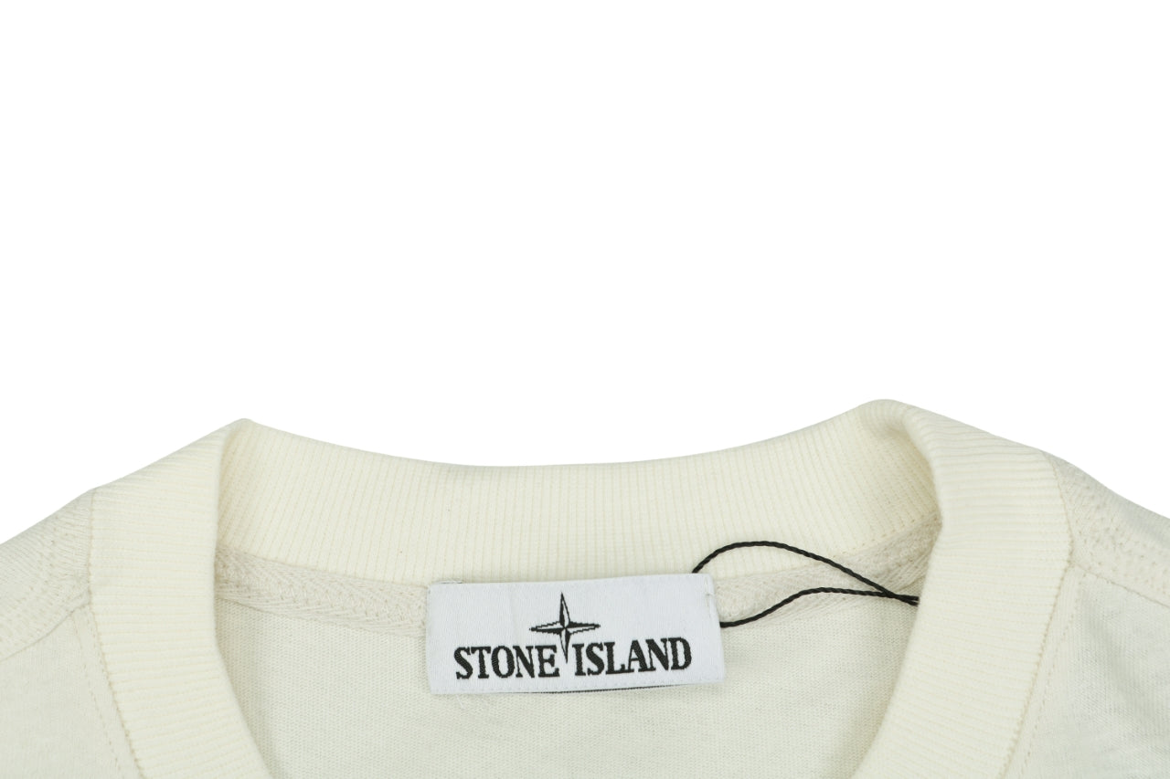 Stone Island Speed Star Logo Print Short Sleeve Tee – Cream