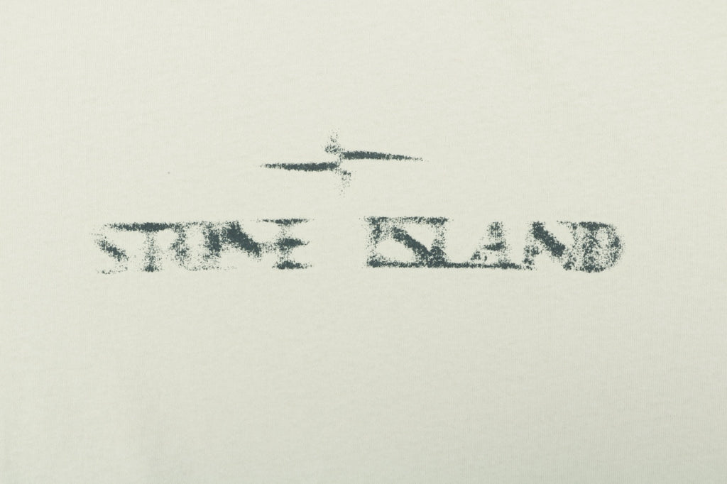 Stone Island Speed Star Logo Print Short Sleeve Tee – Cream