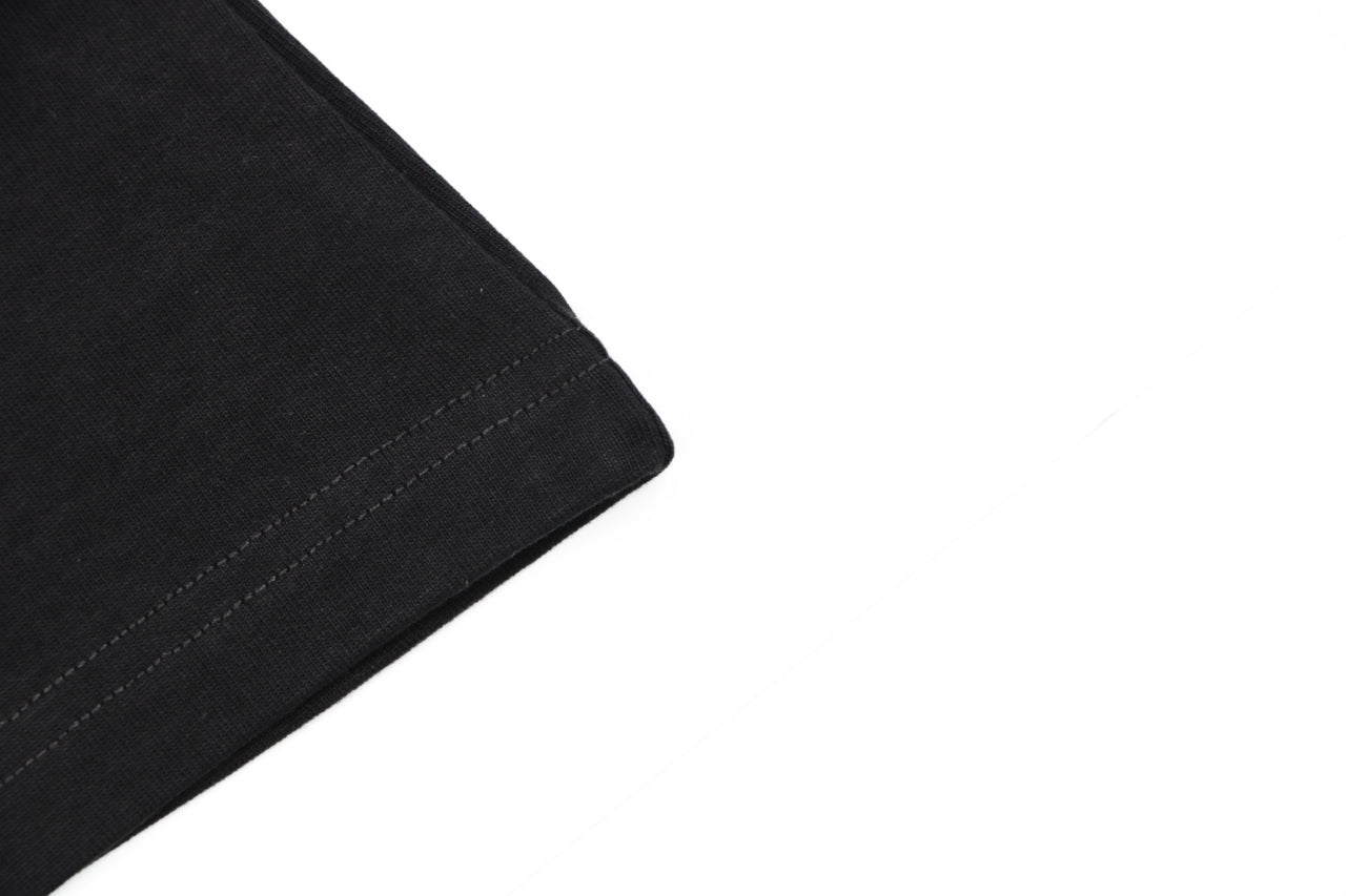 Balenciaga Signature Double BB Logo Print Short Sleeve Tee – Black