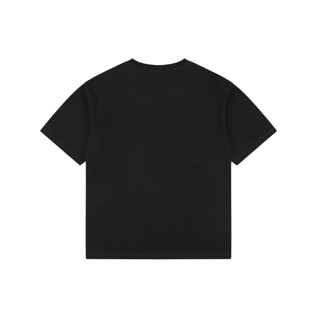 Balenciaga Signature Double BB Logo Print Short Sleeve Tee – Black