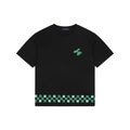 Louis Vuitton LV Graffiti Checkerboard Hem Print Short Sleeve Tee – Black