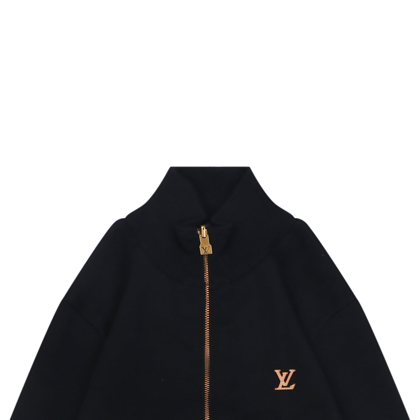 Louis Vuitton LV Monogram Leather Patch Reversible Bomber Jacket – Black