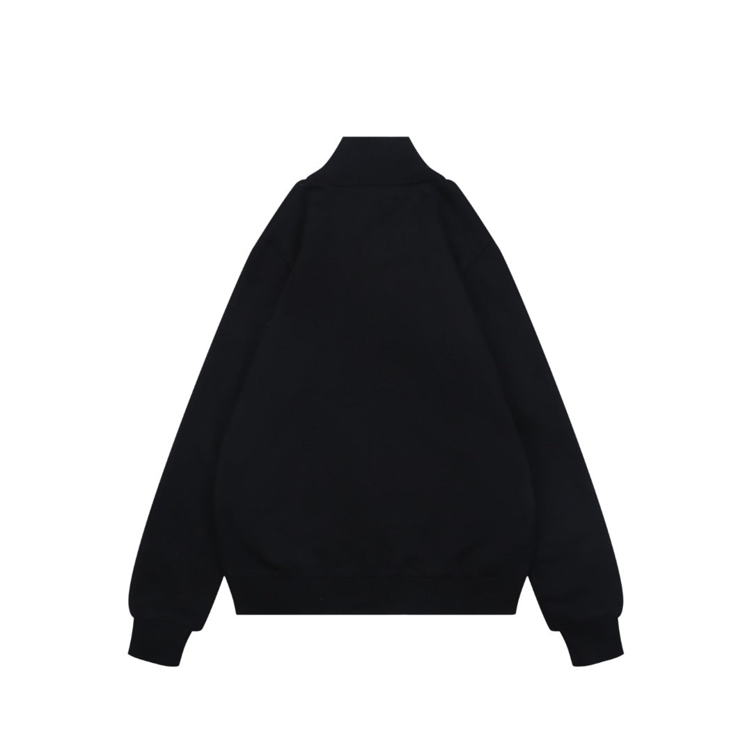 Louis Vuitton LV Monogram Leather Patch Reversible Bomber Jacket – Black