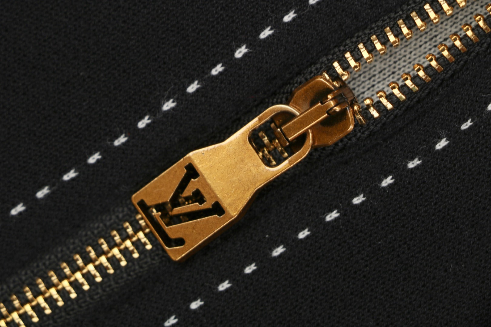 Louis Vuitton LV Intarsia Star Panel Zip-Up Hoodie – Black