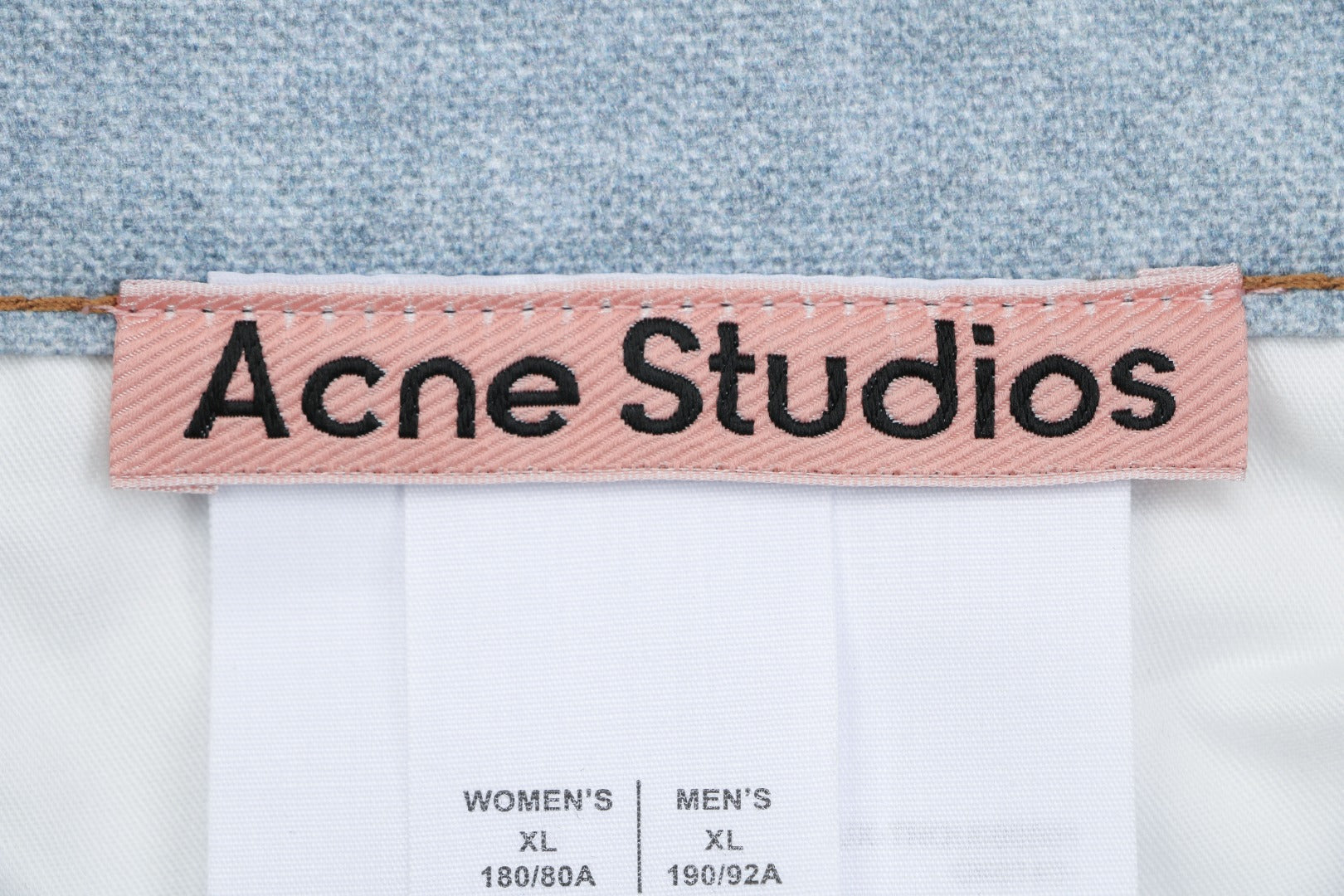 Acne Studios 1981M Heavily Distressed Raw Edge Denim Shorts — Mid Blue