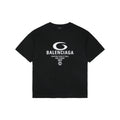 Balenciaga 1917 Circle Logo Everyday Rock N Roll Print Short Sleeve Tee – Black