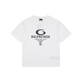 Balenciaga 1917 Circle Logo Everyday Rock N Roll Print Short Sleeve Tee – White