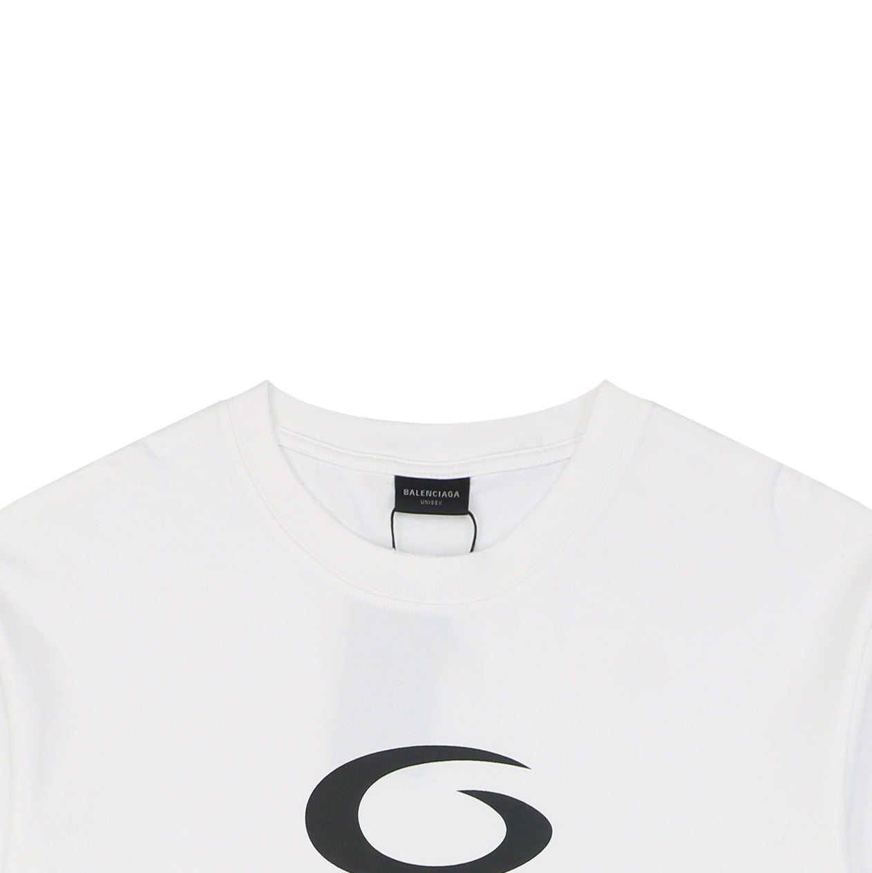 Balenciaga 1917 Circle Logo Everyday Rock N Roll Print Short Sleeve Tee – White