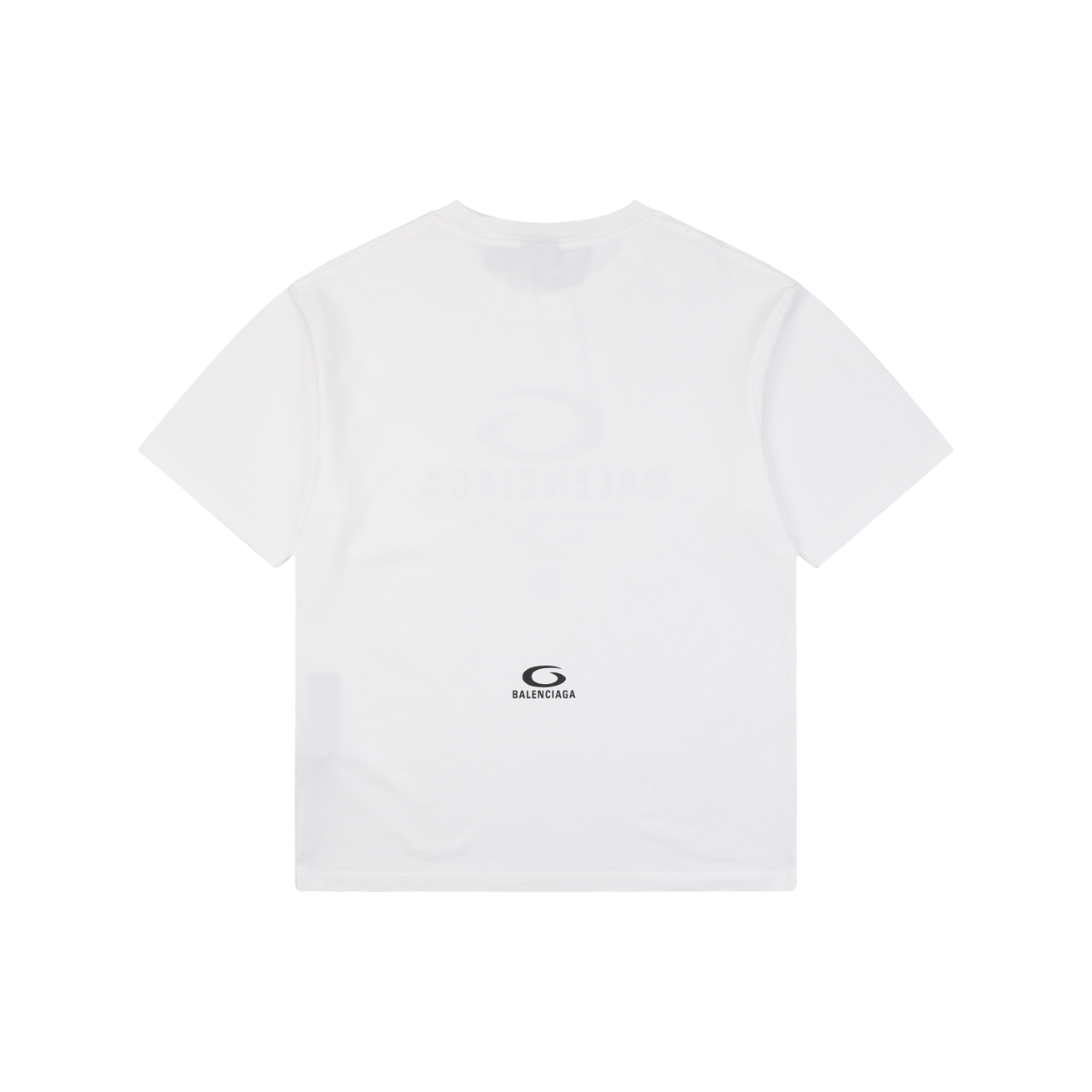 Balenciaga 1917 Circle Logo Everyday Rock N Roll Print Short Sleeve Tee – White