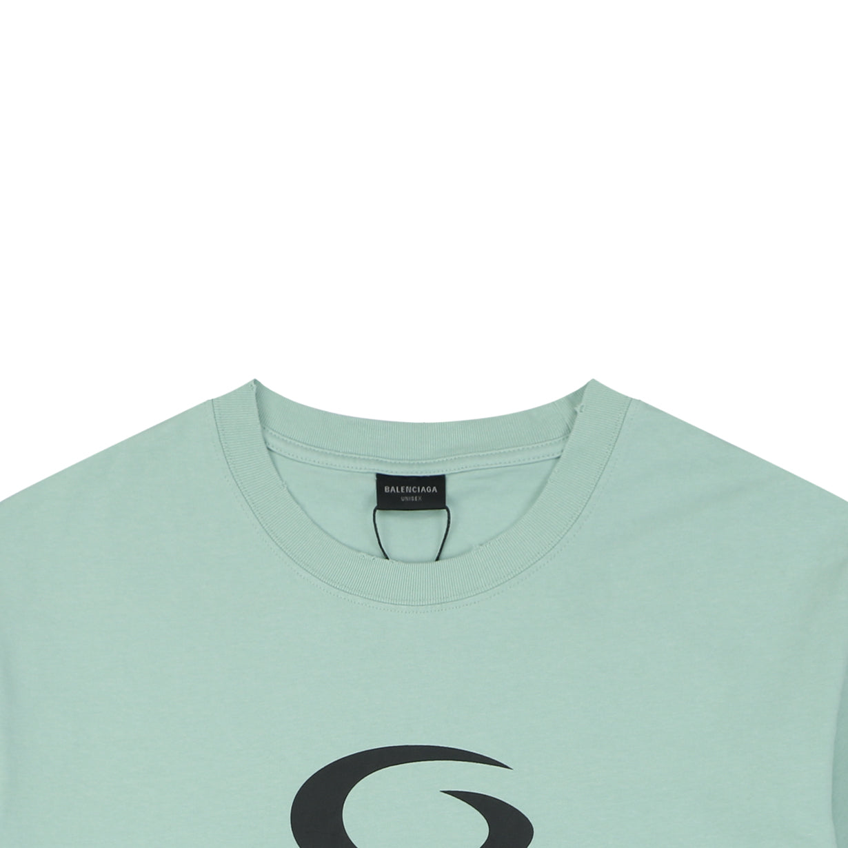 Balenciaga 1917 Circle Logo Everyday Rock N Roll Print Short Sleeve Tee – Mint Green