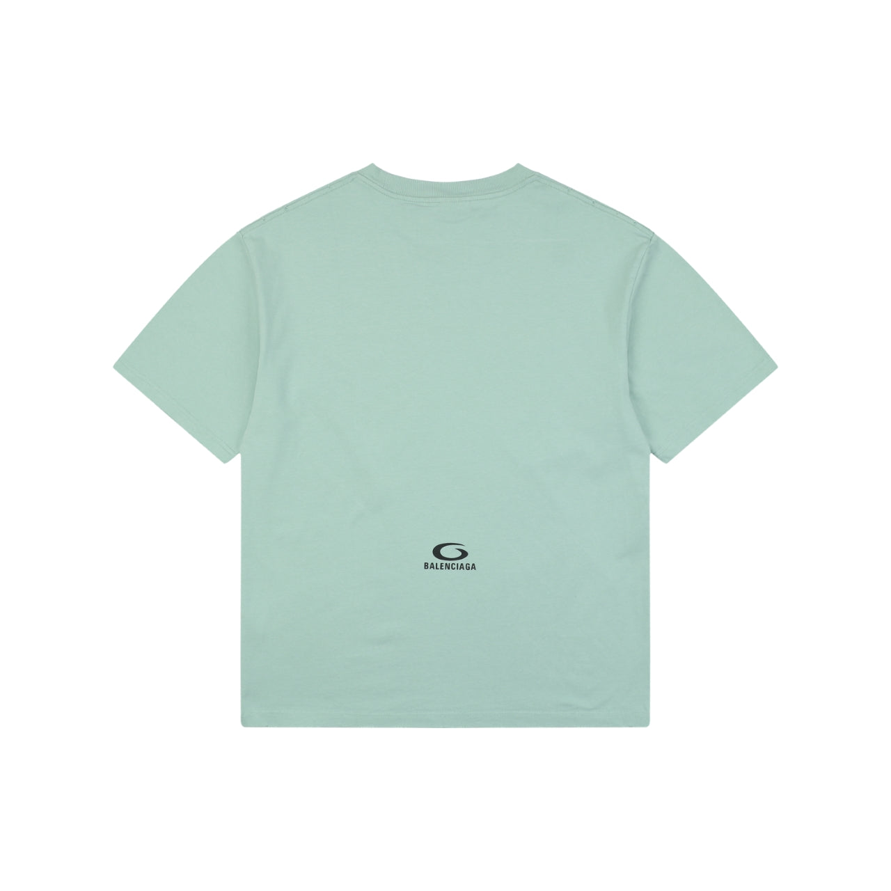 Balenciaga 1917 Circle Logo Everyday Rock N Roll Print Short Sleeve Tee – Mint Green
