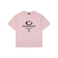 Balenciaga 1917 Circle Logo Everyday Rock N Roll Print Short Sleeve Tee – Pink