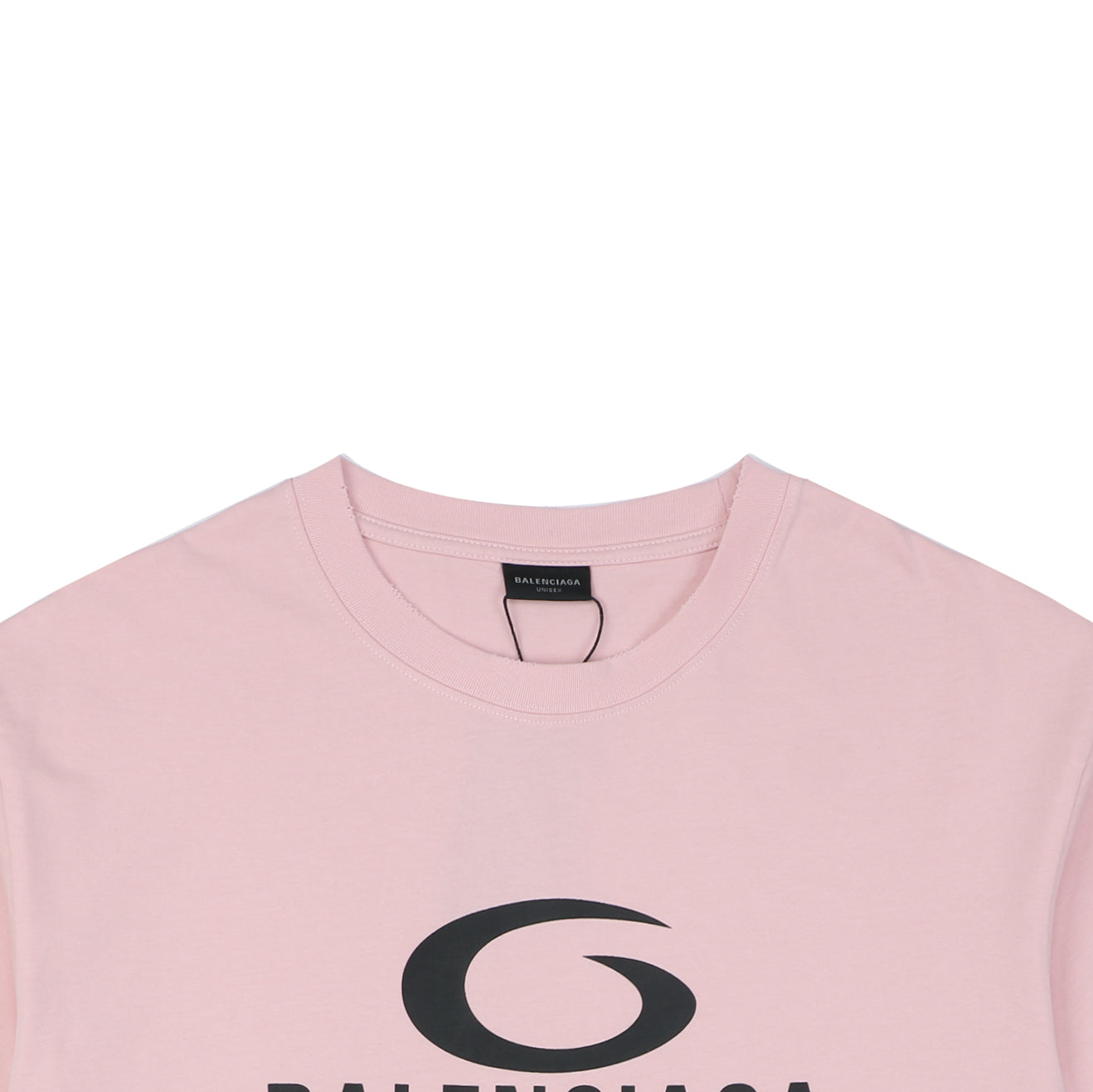 Balenciaga 1917 Circle Logo Everyday Rock N Roll Print Short Sleeve Tee – Pink