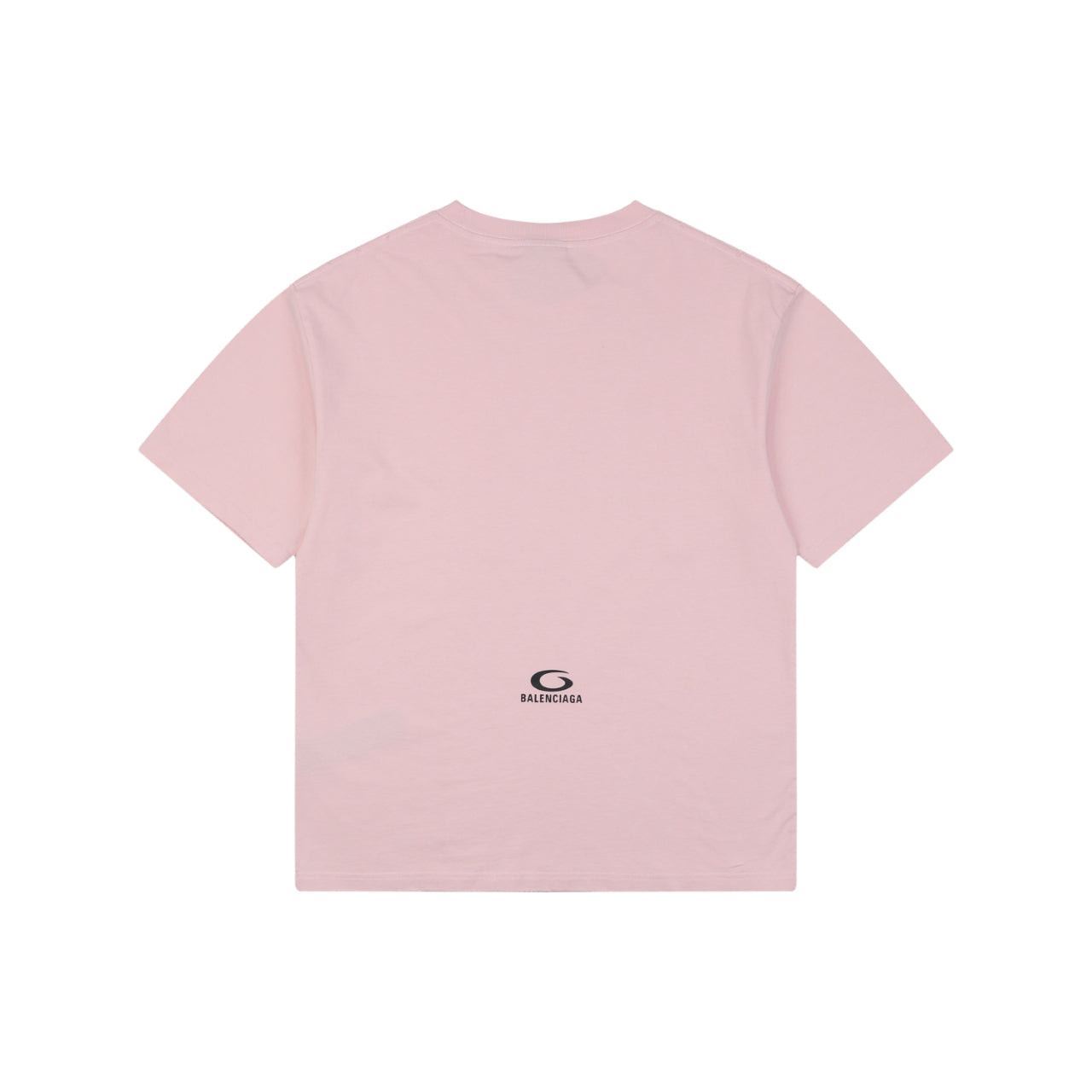 Balenciaga 1917 Circle Logo Everyday Rock N Roll Print Short Sleeve Tee – Pink