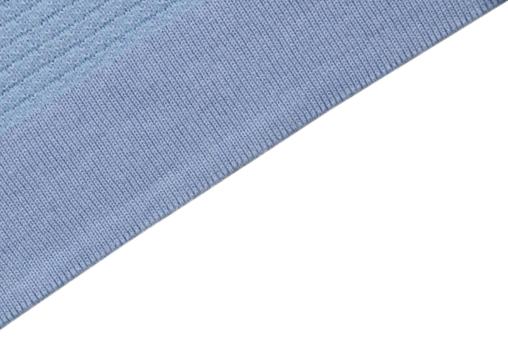 Louis Vuitton Contrast Placket Pocket Logo Short Sleeve Shirt — Ice Blue