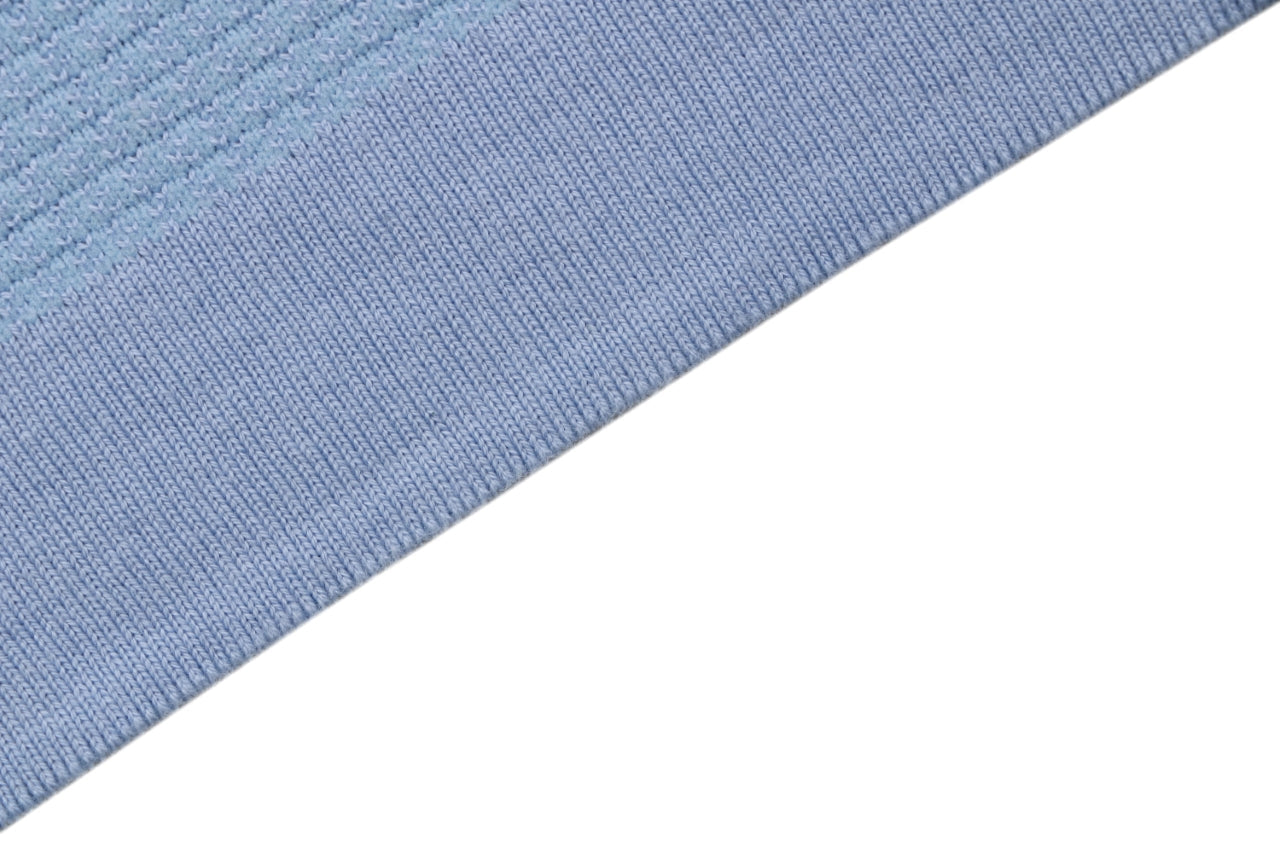 Louis Vuitton Contrast Placket Pocket Logo Short Sleeve Shirt — Ice Blue