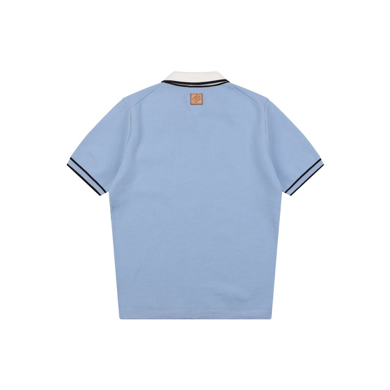 Louis Vuitton Contrast Placket Pocket Logo Short Sleeve Shirt — Ice Blue