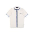 Louis Vuitton Contrast Placket Pocket Logo Short Sleeve Shirt — Cream