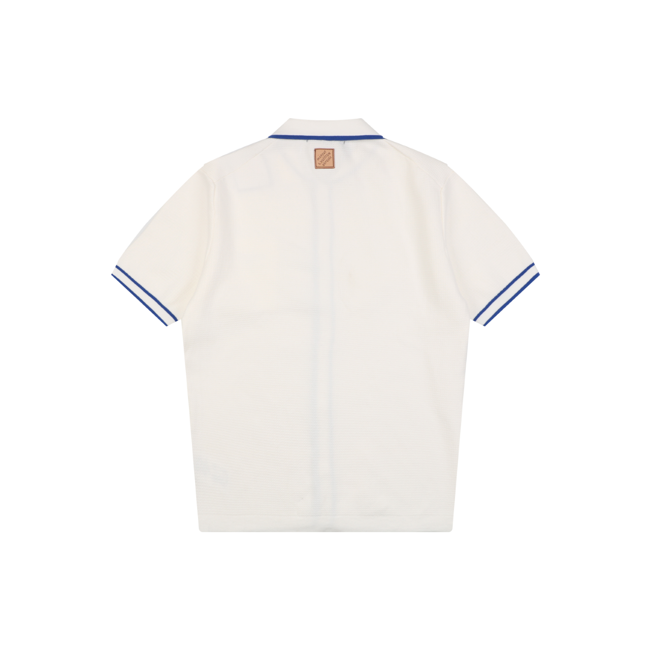 Louis Vuitton Contrast Placket Pocket Logo Short Sleeve Shirt — Cream