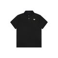 Prada Gold Triangle Logo Piqué Polo Short Sleeve – Black