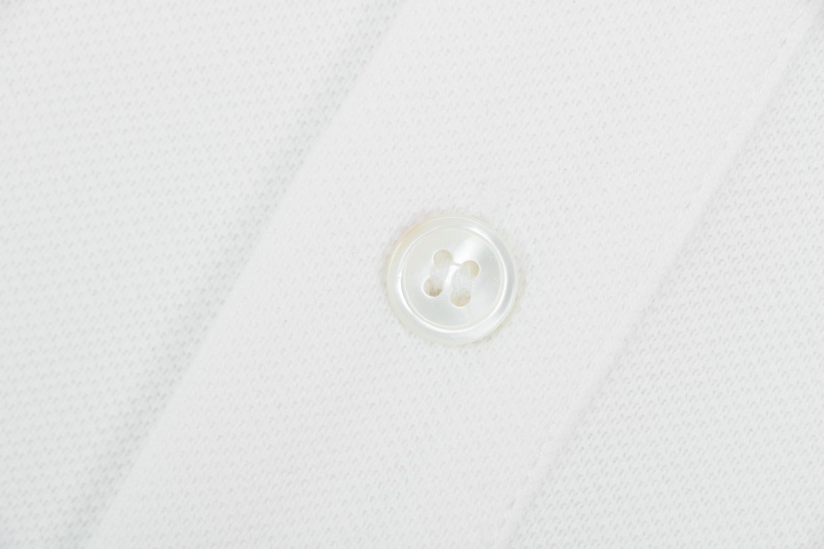 Prada Gold Triangle Logo Piqué Polo Short Sleeve – White