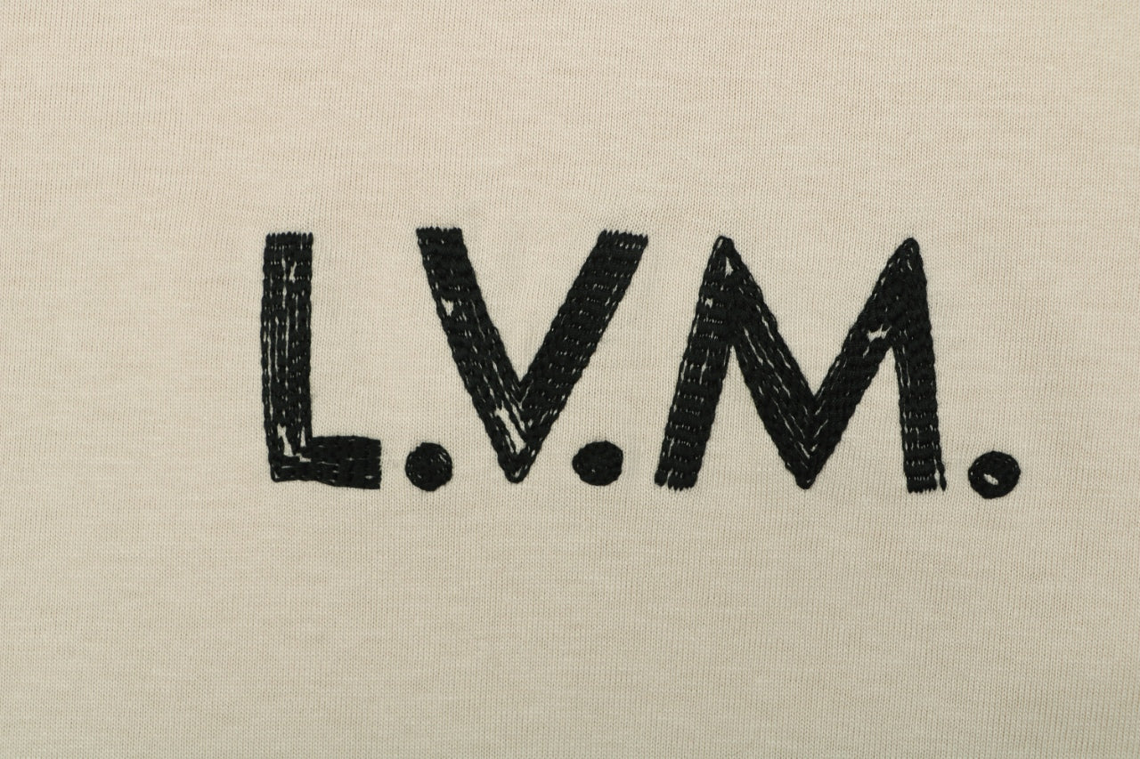 Louis Vuitton L.V.M. Leather Patch Label Short Sleeve Tee – Cream
