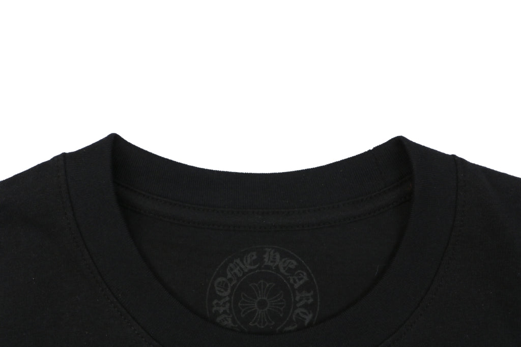 Chrome Hearts x Doll Collaboration Horseshoe Circle Graphic Print Short Sleeve Tee – Black