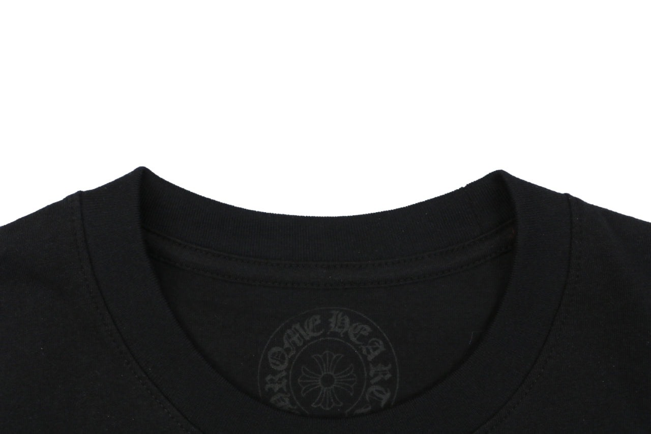 Chrome Hearts x Doll Collaboration Horseshoe Circle Graphic Print Short Sleeve Tee – Black