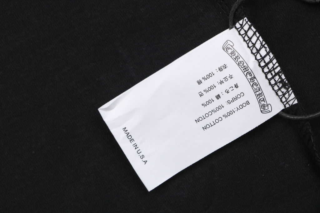 Chrome Hearts x Doll Collaboration Horseshoe Circle Graphic Print Short Sleeve Tee – Black