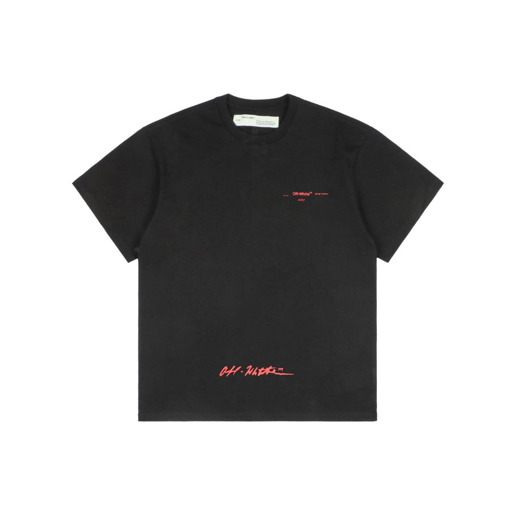 Off-White Co. Virgil Abloh 19SS Multicolor Dye Arrow Graphic Print Short Sleeve Tee – Black