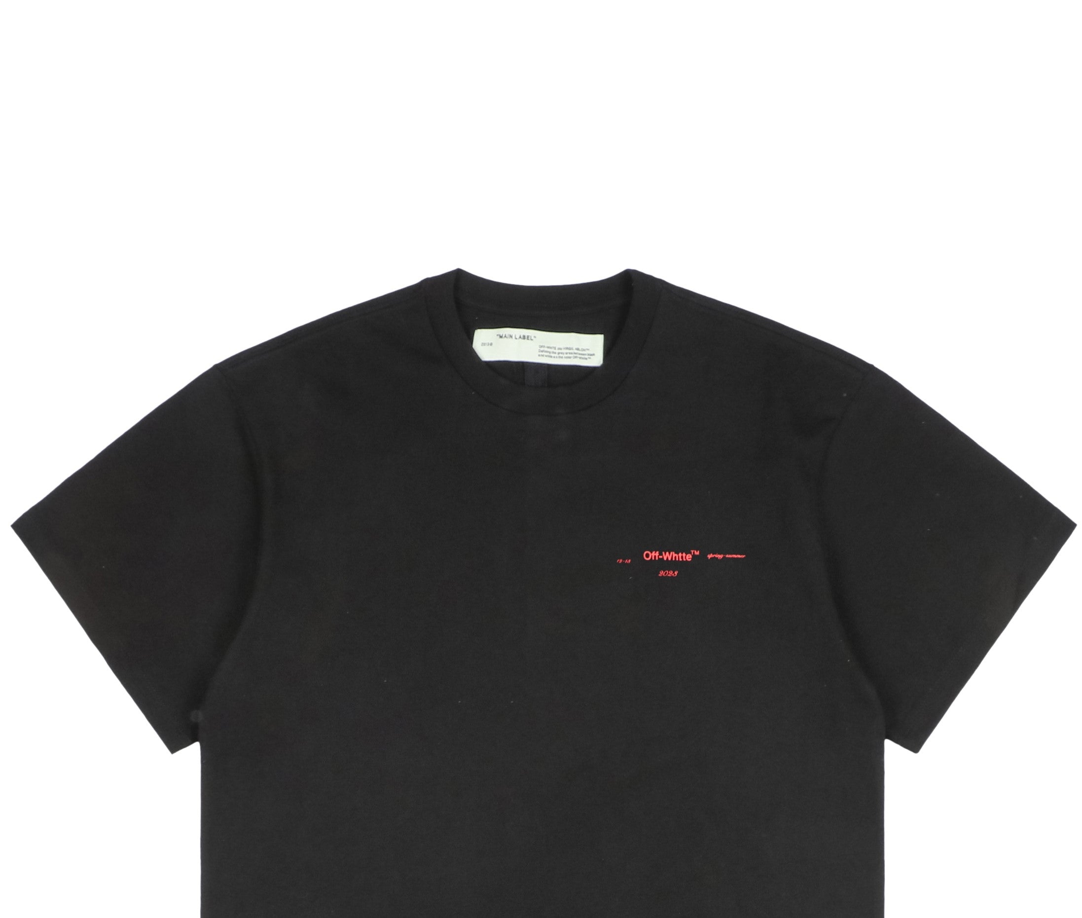 Off-White Co. Virgil Abloh 19SS Multicolor Dye Arrow Graphic Print Short Sleeve Tee – Black