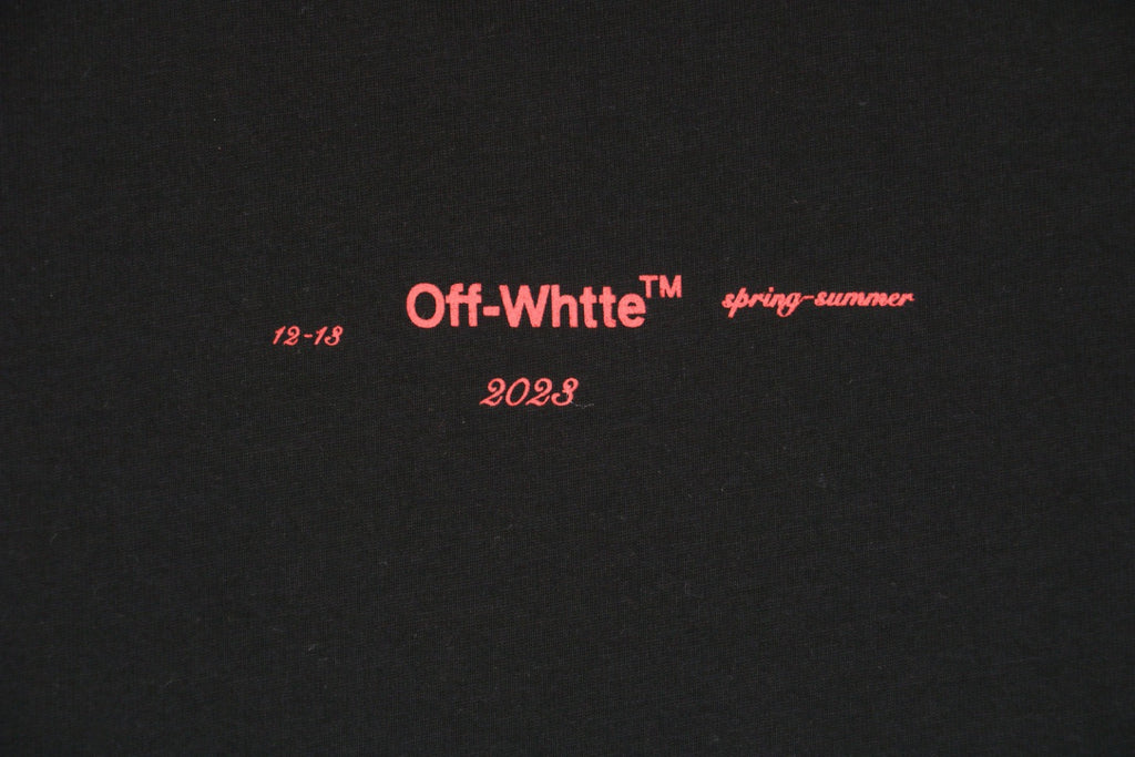 Off-White Co. Virgil Abloh 19SS Multicolor Dye Arrow Graphic Print Short Sleeve Tee – Black