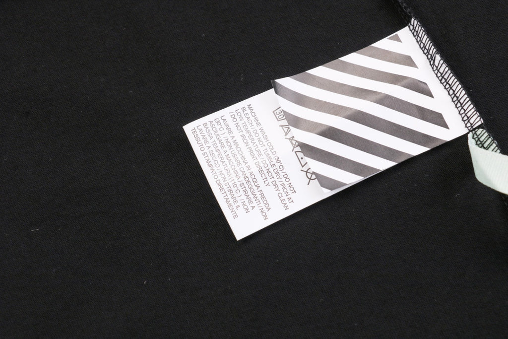 Off-White Co. Virgil Abloh 19SS Multicolor Dye Arrow Graphic Print Short Sleeve Tee – Black