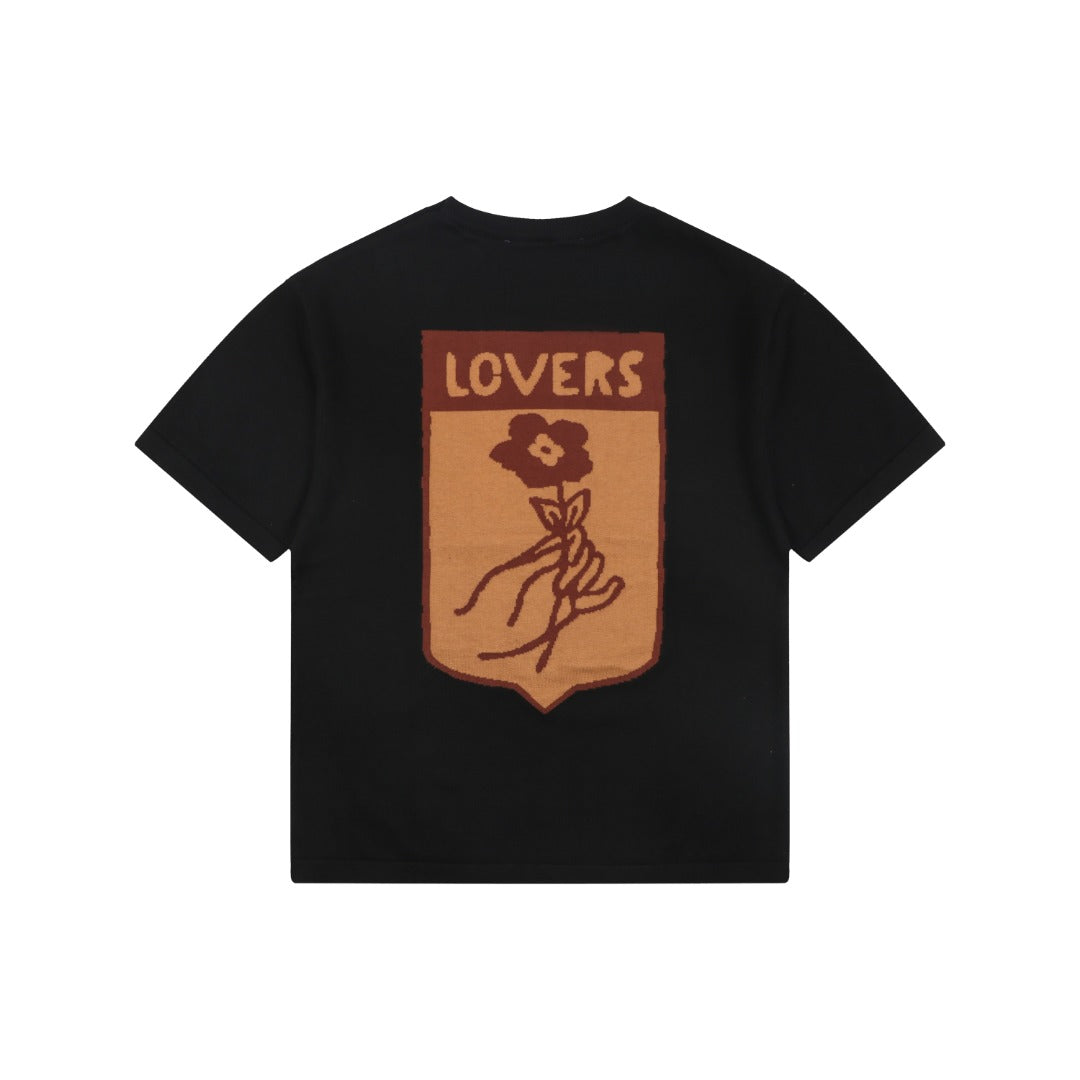 Louis Vuitton LV Trunk Jacquard Shield Graphic Short Sleeve Tee – Black