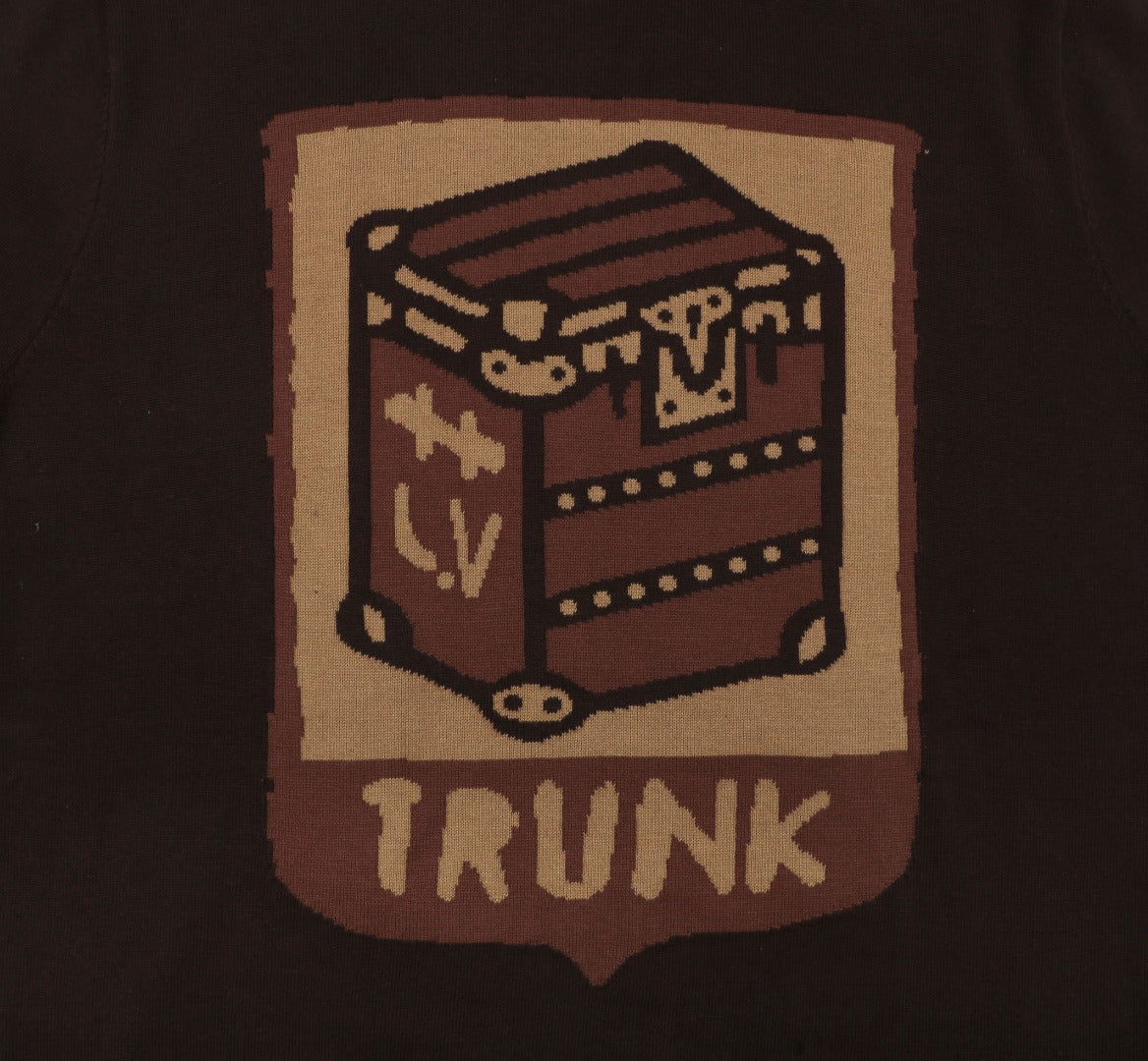 Louis Vuitton LV Trunk Jacquard Shield Graphic Short Sleeve Tee – Brown