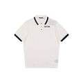 Louis Vuitton V-Motif Openwork Jacquard Short Sleeve Polo — Cream