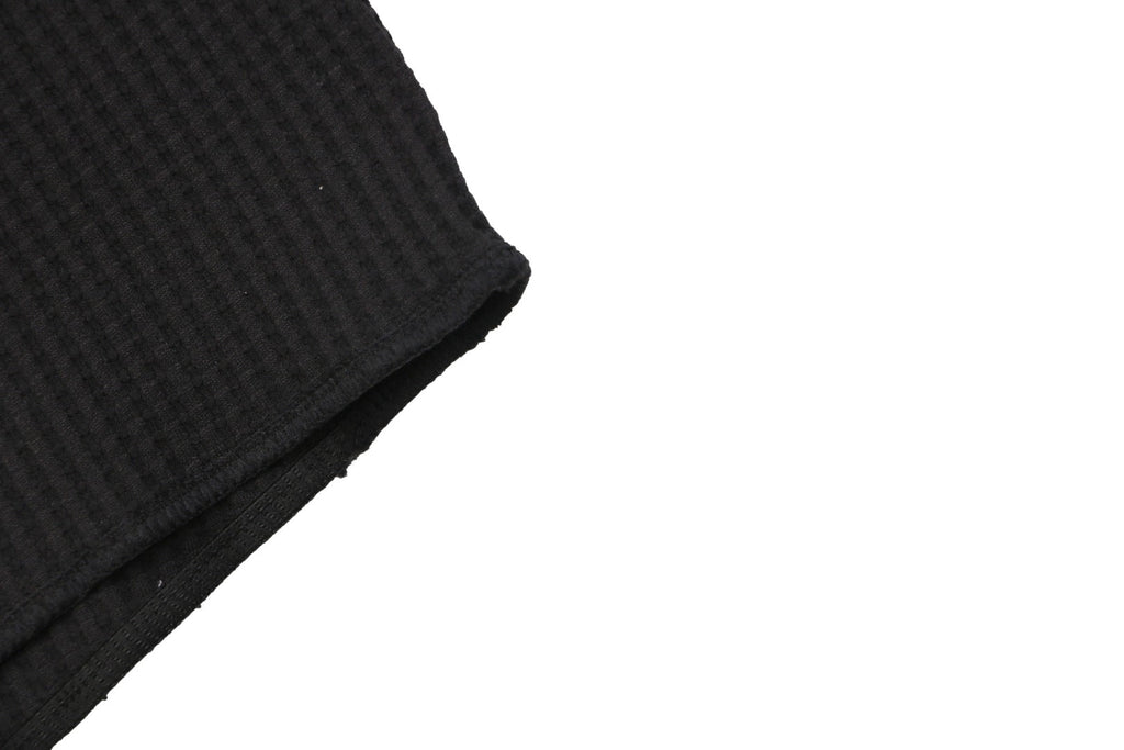 Goldwin Tonal Waffle Texture Short Sleeve Tee — Black