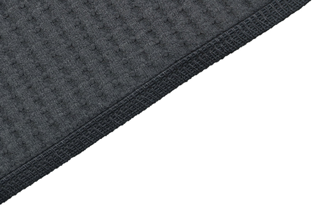 Goldwin Tonal Vertical Rib Texture Short Sleeve Tee — Charcoal