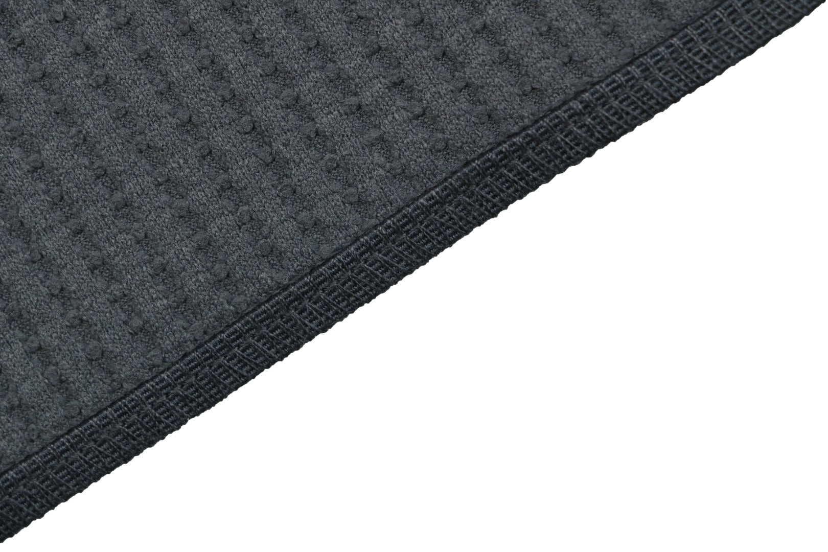 Goldwin Tonal Vertical Rib Texture Short Sleeve Tee — Charcoal
