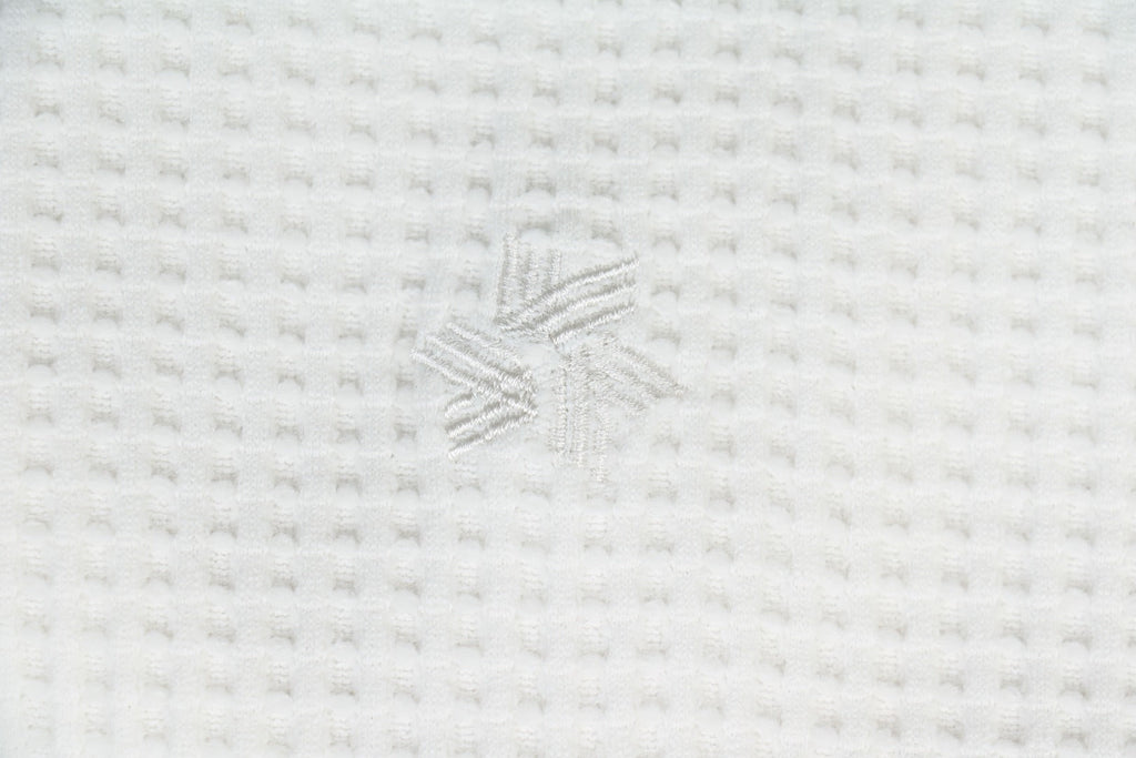 Goldwin Tonal Waffle Texture Short Sleeve Tee — White