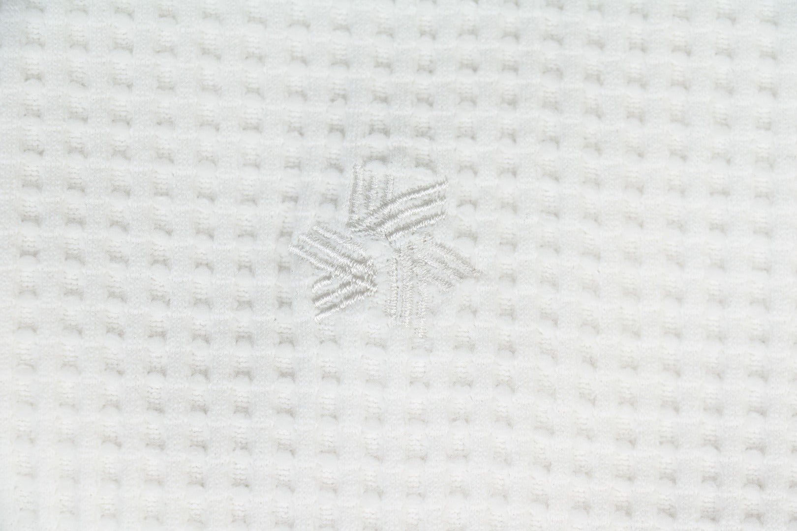Goldwin Tonal Waffle Texture Short Sleeve Tee — White