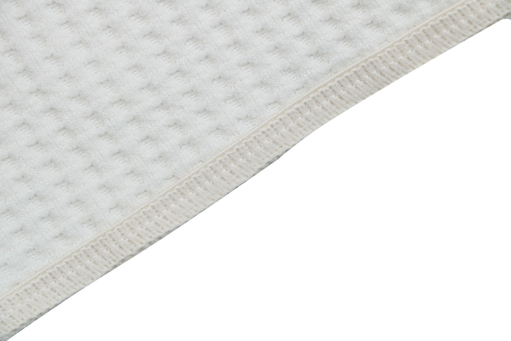 Goldwin Tonal Waffle Texture Short Sleeve Tee — White